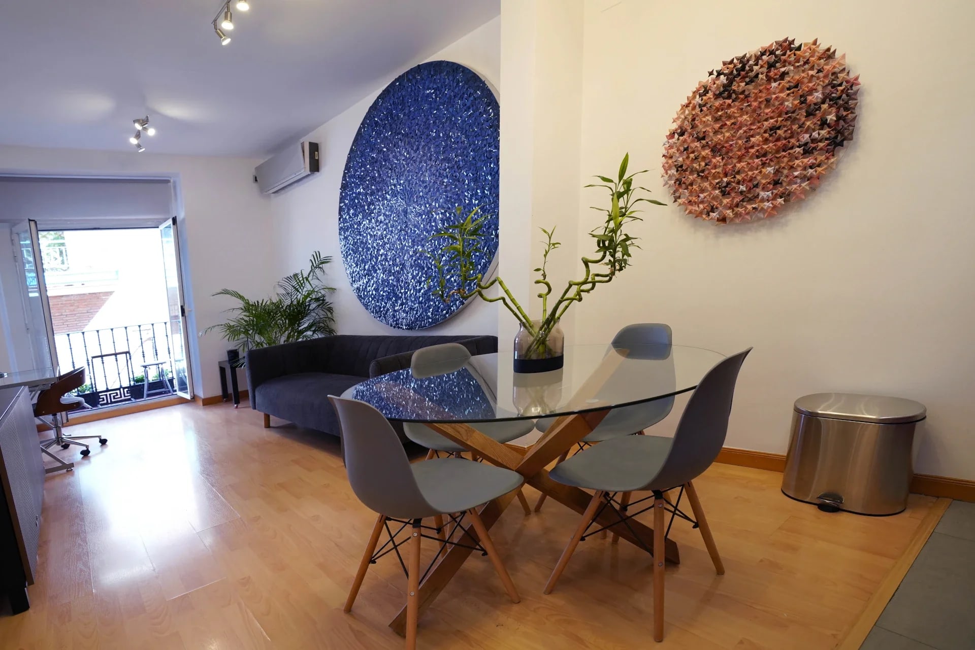 Sala y Balcón Residencia Madrid